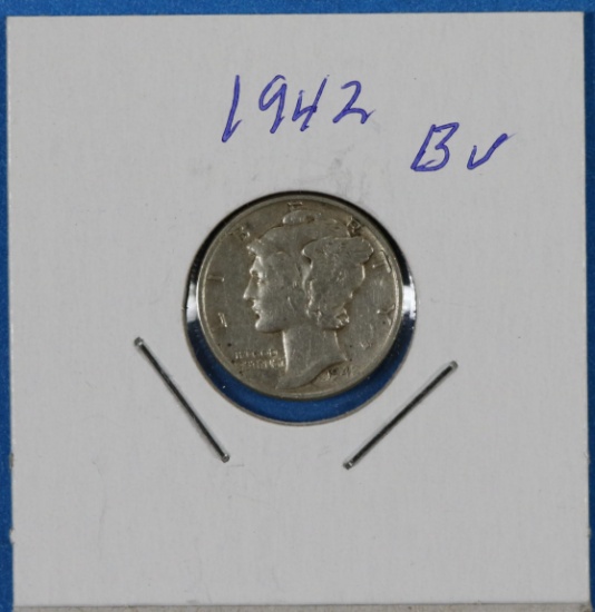 1942 Silver Mercury Dime