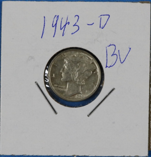 1943-D Silver Mercury Dime