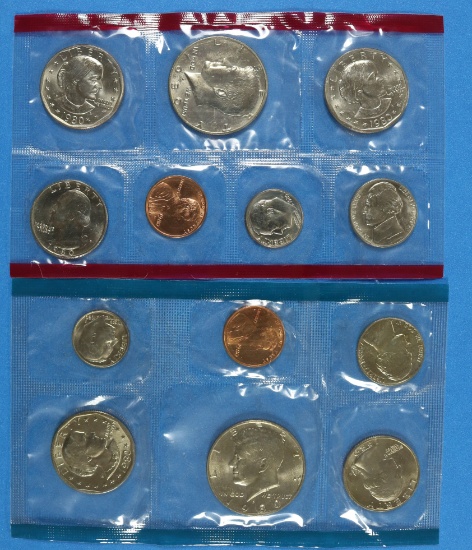 1980 United States Uncirculated Mint Coin Sets Philadelphia and Denver