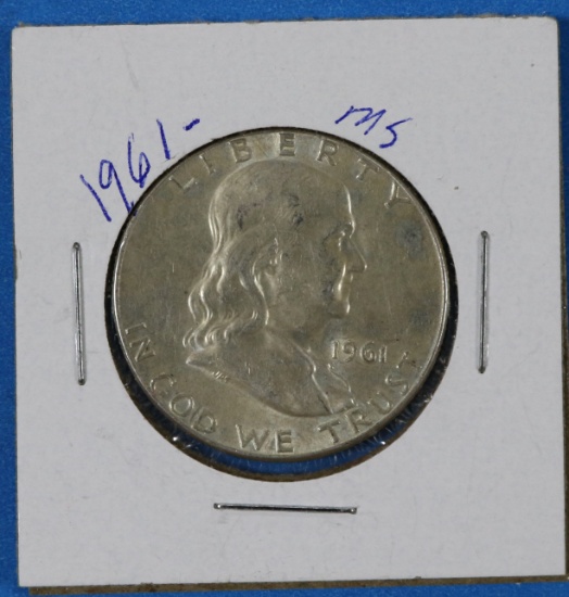1961 Franklin Half Silver Dollar