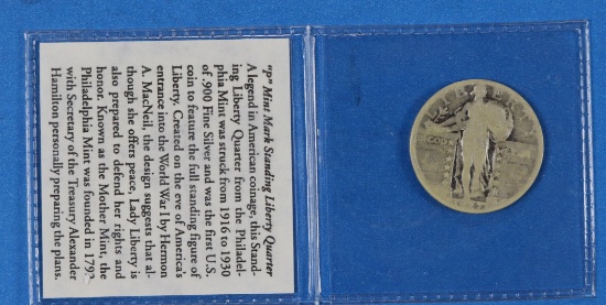 1927 Standing Liberty Silver Quarter with Cert