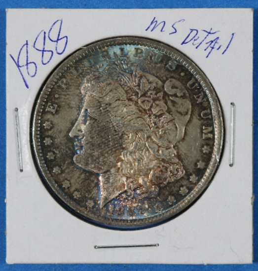1888 Morgan Silver Dollar Toned