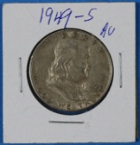 1949 S Franklin Half Silver Dollar