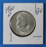 1960 D Franklin Half Silver Dollar