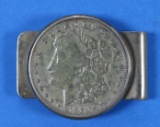 1921 Morgan Silver Dollar Sterling Money Clip