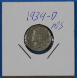1939-D Silver Mercury Dime