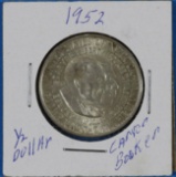 1952 Carver Booker 1/2 Half Dollar Coin