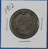 1912 Barber Half Dollar Silver Coin