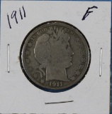 1911 Barber Half Dollar Silver Coin