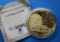 History of Gold Fort Knox Commemorative Coin cu, Layered 24k Gold