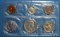 1962 Philadelphia Mint Silver Proof Coin Set Franklin, Washington, Roosevelt