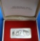 Franklin Mint 1974 Christmas Ingot Solid Sterling Silver Bullion Bar 500 Grains