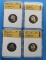 Lot of 4 SGS Graded PR70CAM Cameo US State Quarters - FL, ND, AL, ID