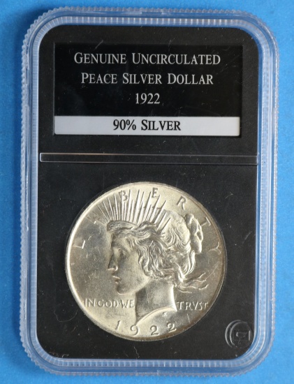 Genuine Uncirculated Peace Silve Dollar 90% Silver