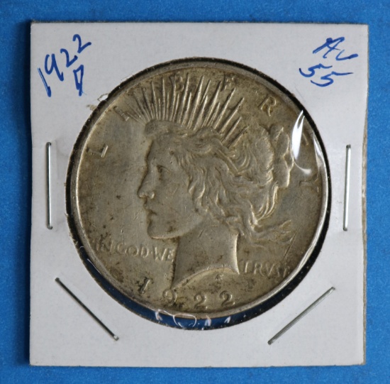 1922-D Silver Peace Dollar Coin 90% Silver