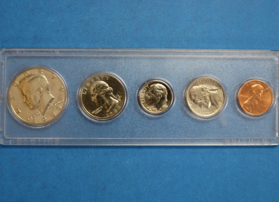 1988 United States Mint Coin Set Uncirculated - Kennedy, Washington, Roosevelt, Jefferson, Lincoln