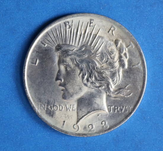 1923 Silver Peace Dollar Coin 90% Silver