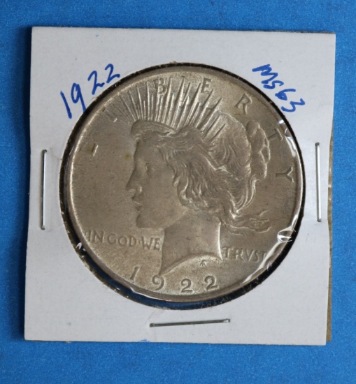 1922 Silver Peace Dollar Coin 90% Silver