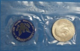 1973-S Eisenhower United States Dollar Coin 40% Silver Clad Uncirculated