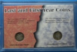 Last and First Year Coins - 1945 Mercury and 1946 Roosevelt 90% Silver Dimes