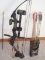 Compound bow with arrows