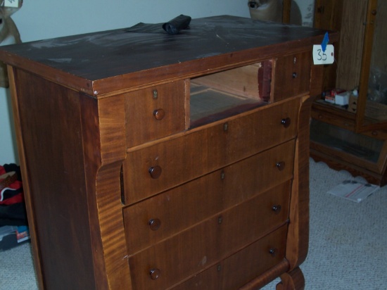 7 drawer wood chest