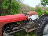 Ferguson tractor on new tires, does run but needs work