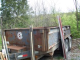 dump trailer, 2 axles, 14 ft long, 6 ½ ft