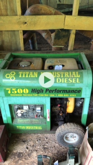 Titan Industrial Diesel Generator - 67 Hours