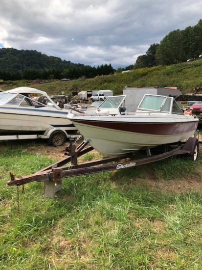 Boat w/ shoreline Trailer 16'