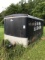 T/A wide enclosed trailer with drop gate