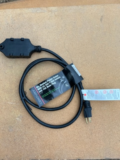 6' Molded Power Center  ext cords