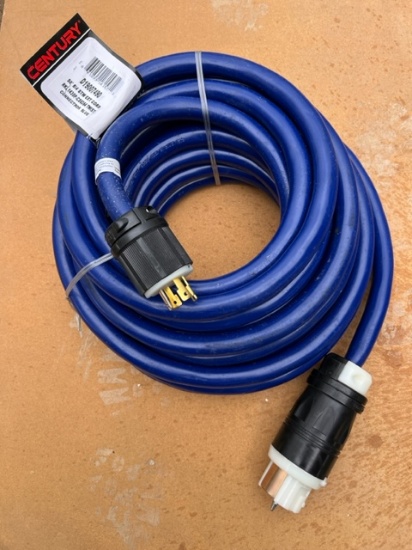50' 8/4 STW Ext Cord Twist Blue