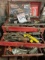 tool box full of tools red