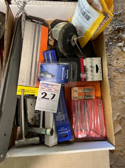 misc. box lot chainsaw items