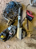 misc. lot chain saw, hedge trimmers