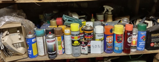 shelf contents misc paint