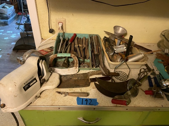 misc. lot of old knives and utensils