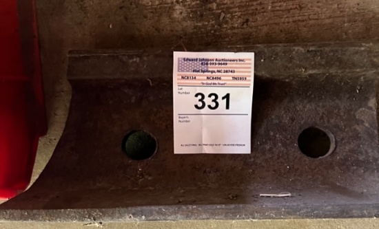 Piece of Railroad iron made into an Anvil