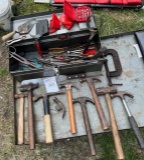 Tool Box of Hand Tools & Hammers