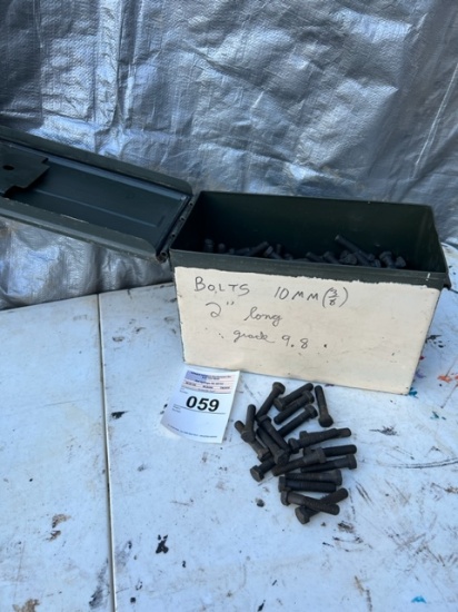 Bolts 10 MM  (3/8) 2" Long Grade 9.8