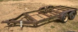 Trailer frame with mobile home axles