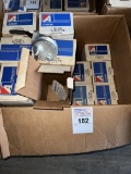 Case of vintage Auto Fuel Pumps