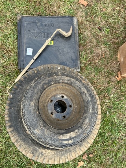 mudflaps tires, antique hitch