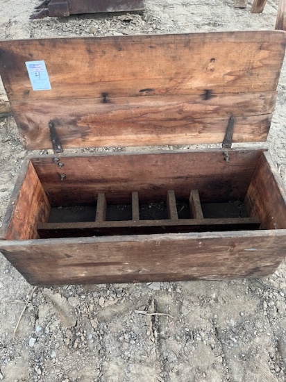 Wooden Box with tray in bottom