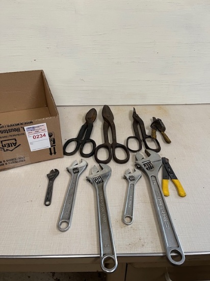 Misc Crescent Wrenches, Tin Snips