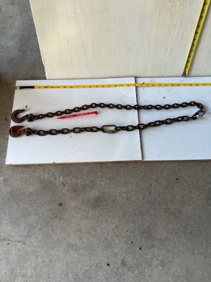 6' Chain with 2 hooks