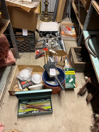 Sponges, Drop Cloths, Box Painting Supplies