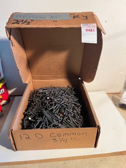12D Common Nails 3 1/4"