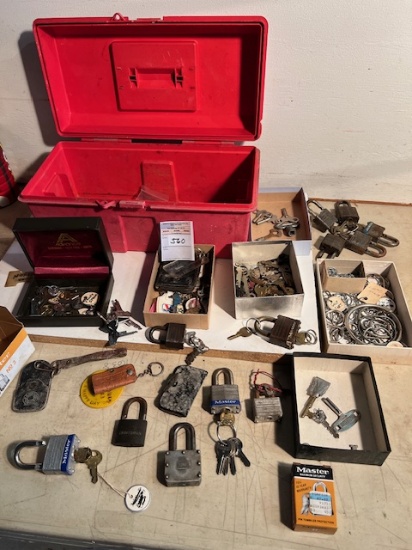 Padlocks assorted with Red Box